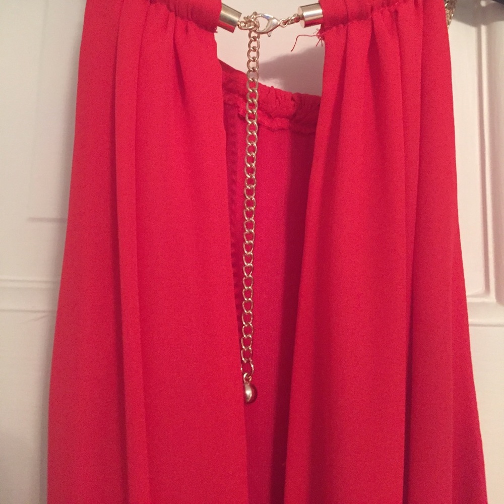 💰⬇️🌺NWT! Dress with beautiful Metal Collar/strap - Picture 4 of 4